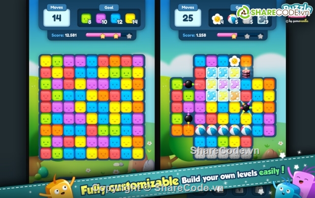 Puzzle match kit,Moutain Bike Rider,top game,game chat luong,game chất lượng,match 3